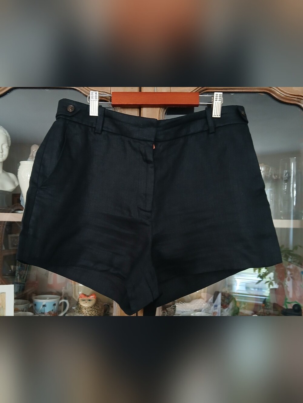 J. Crew Vintage 100% Linen Black Shorts - 10